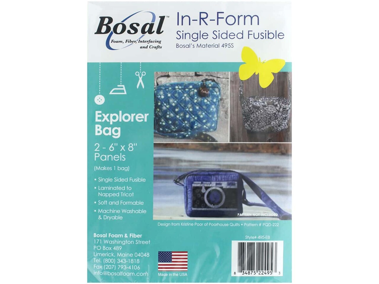 Bosal In R Form Foam Stabilizer Fusible Single Side Explorer Bag